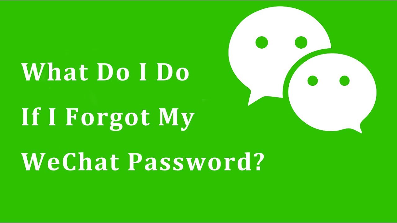 forgot password wechat